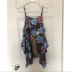 Gray off the shoulder top